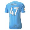 Officiële Voetbalshirt Manchester City Phil Foden 47 Thuis 2021-22 - Heren